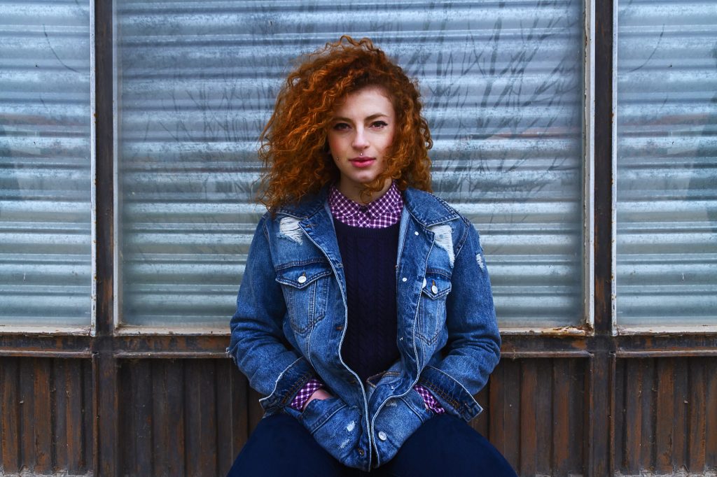 Cool and redhead young woman